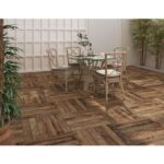 Piso Ecologic HD 61x61cm  Protetiva Aderente Marrom