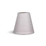 Cúpula Cônica Pequena Bege Tecido 13x14x8cm Primor