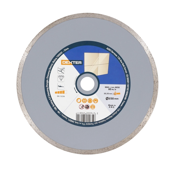 Disco de Corte Diamantado Contínuo 230x22,23mm Dexter