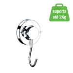 Cabideiro para Banheiro Prata