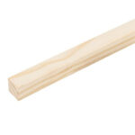 Quadrado de Madeira Pinus Natural 2x2x100cm Super Max