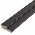 Ripa de Poliestireno Ébano com 2 peças 5,5x1,6x280cm Santa Luzia